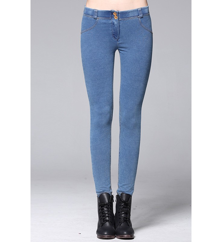 Blue Skinny Demin Pants